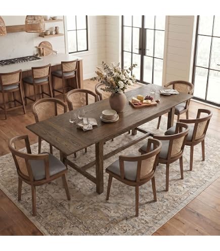Amazon.com: Lexicon 84-102 Inch Extendable Dining Table for 4-8